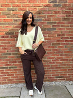 Chocolate Wide Leg Magic Trousers